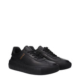 Versace Black Leather Sneakers